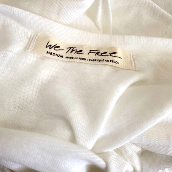 Free People All Mine Open Back Tee in Ivory NWT - Picture 8 of 12